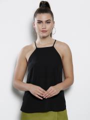 DOROTHY PERKINS Women Black Solid Top