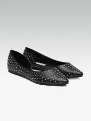 Steve Madden Women Black Embellished Ballerinas