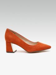 DOROTHY PERKINS Women Orange Solid Pumps