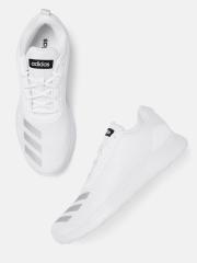 ADIDAS Men White Textured Running Shoes