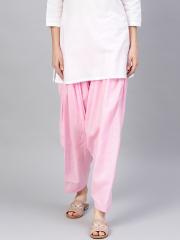 Saadgi Women Pink Solid Salwar