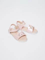 Fame Forever by Lifestyle Girls Pink Solid Open Toe Flats