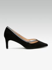 Carlton London Women Black Solid Pumps