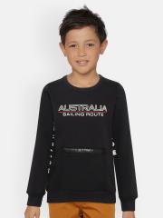 Monte Carlo Boys Black Printed Sweatshirt