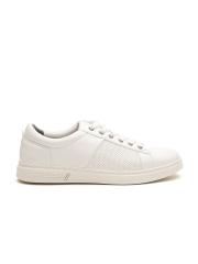 Carlton London Men White Perforated Sneakers