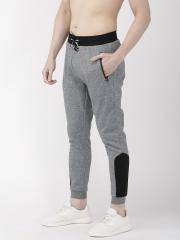 Flying Machine Men Grey Solid Joggers