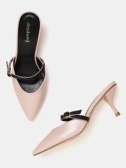 DressBerry Women Peach-Coloured Solid Pumps