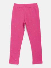 Nauti Nati Girls Pink Printed Leggings