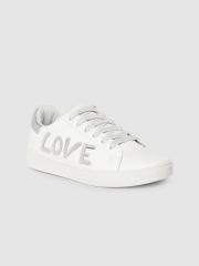 CERIZ Women White Sneakers