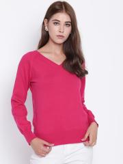 Madame Women Pink Solid Pullover