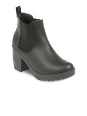 Truffle Collection Women Black Heeled Boots