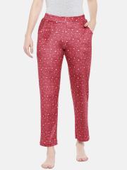 Sweet Dreams Women Red Printed Lounge Pants