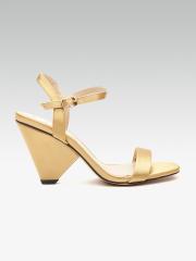 ELLE Women Gold-Toned Solid Heels