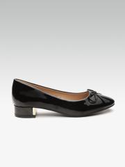 ELLE Women Black Solid Pumps