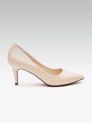 ELLE Women Beige Solid Pumps