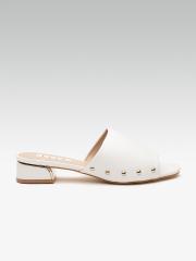 ELLE Women White Solid Sandals