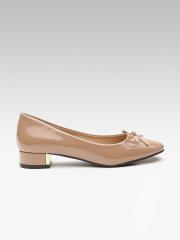 ELLE Women Beige Solid Pumps