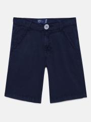 612 league Boys Blue Solid Regular Shorts