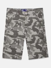 612 league Boys Grey Camouflage Regular Shorts