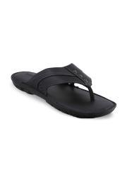 Ventoland Men Black Leather Sandals