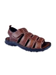 Ventoland Men Brown Leather Sandals