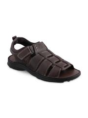 Ventoland Men Brown Leather Sandals