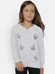 Pepe Jeans Girls Grey Embellished Sweatshirt