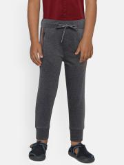 Pepe Jeans Boys Charcoal Grey Solid Joggers