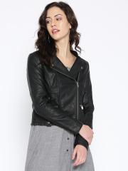 Vero Moda Women Black Solid Tailored Jacket