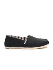 TOMS Men Black Slip-On Sneakers