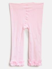 Nauti Nati Girls Pink Self-Design Leggings