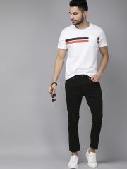 Roadster Men Black Skinny Fit Mid-Rise Clean Look Stretchable Jeans