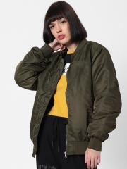 ONLY Women Green Solid Jacket