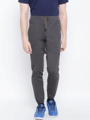 Sweet Dreams Men Charcoal Grey Solid Joggers