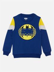 Kids Ville Boys Blue Batman Printed Sweatshirt