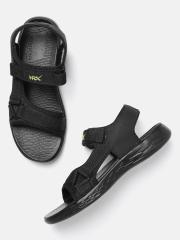 HRX by Hrithik Roshan Men Black Solid Sports Sandals