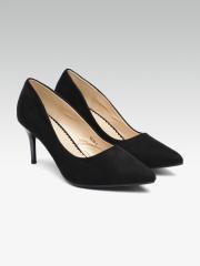 Carlton London Women Black Solid Pumps