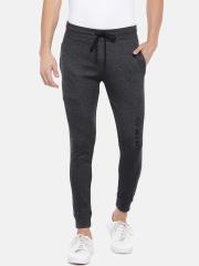 Sweet Dreams Men Charcoal Grey Solid Joggers