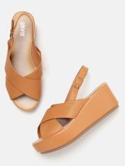 Lavie Women Tan Brown Solid Wedges