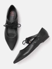 Carlton London Women Black Solid Ballerinas