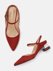 DressBerry Women Red Solid Pumps