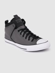 Converse Men Grey Solid Sneakers