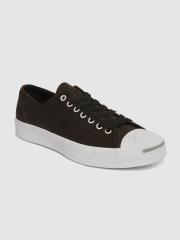 Converse Men Brown & Black Solid Sneakers