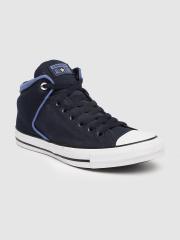 Converse Men Navy Blue Solid Sneakers