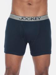 Jockey Men Navy Blue Solid Trunks 8009-0105