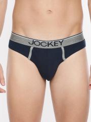 Jockey Men Navy Blue Solid Briefs 8044-0105