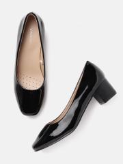 Allen Solly Women Black Solid Pumps