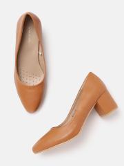 Allen Solly Women Tan Brown Solid Pumps