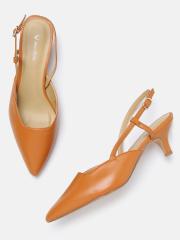 Allen Solly Women Tan Brown Solid Pumps