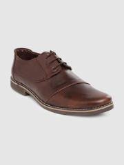 INVICTUS Men Brown Solid Formal Derbys